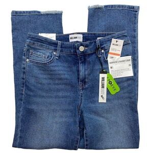 William Rast Straight Crop Jeans Women's 26 Blue Lifting Sculpting High-Rise NEW